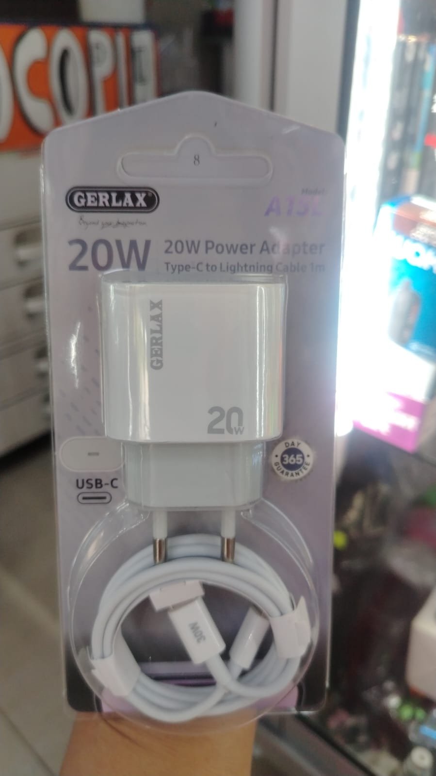 a15l cargador gerlax de iphone