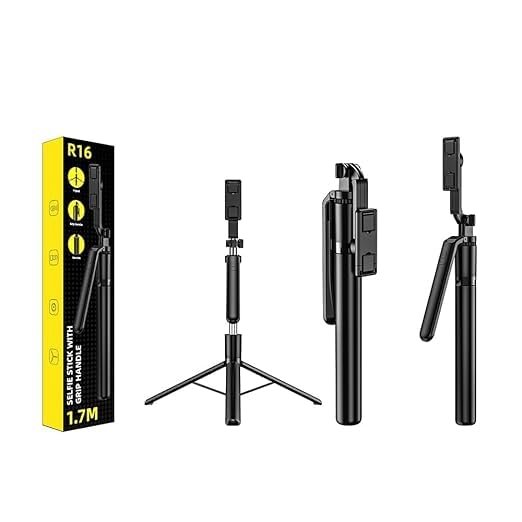 r16 palo selfie 1.7m selfie stick with grip handle