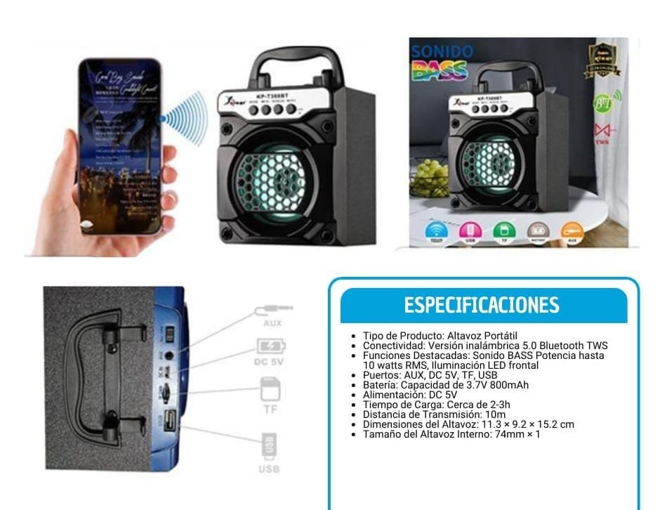 parlante kpt388bt