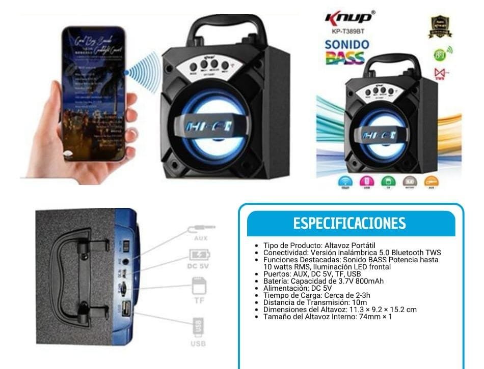 parlante kpt389bt