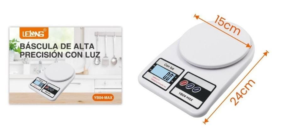 yb04max balanza para cocina marca lelong