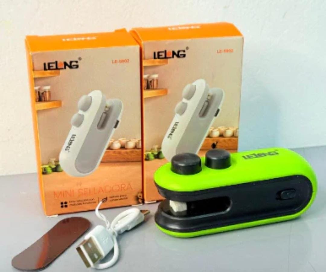 le-5902 sellador de bolsa recargable  sella caliente le5902