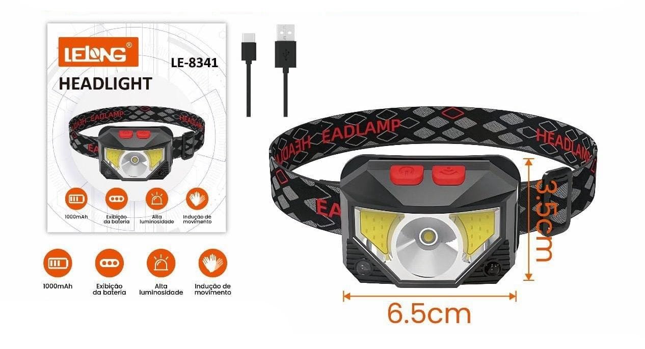 linterna de cabeza le8341 led