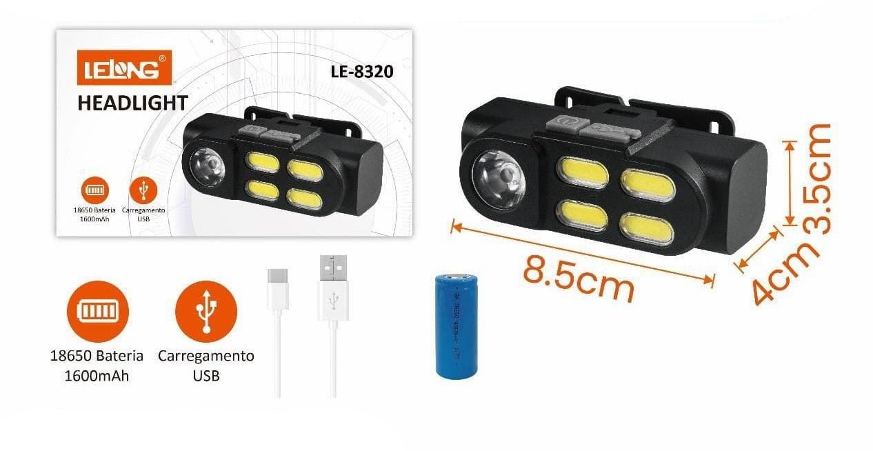 linterna led de cabeza le8320