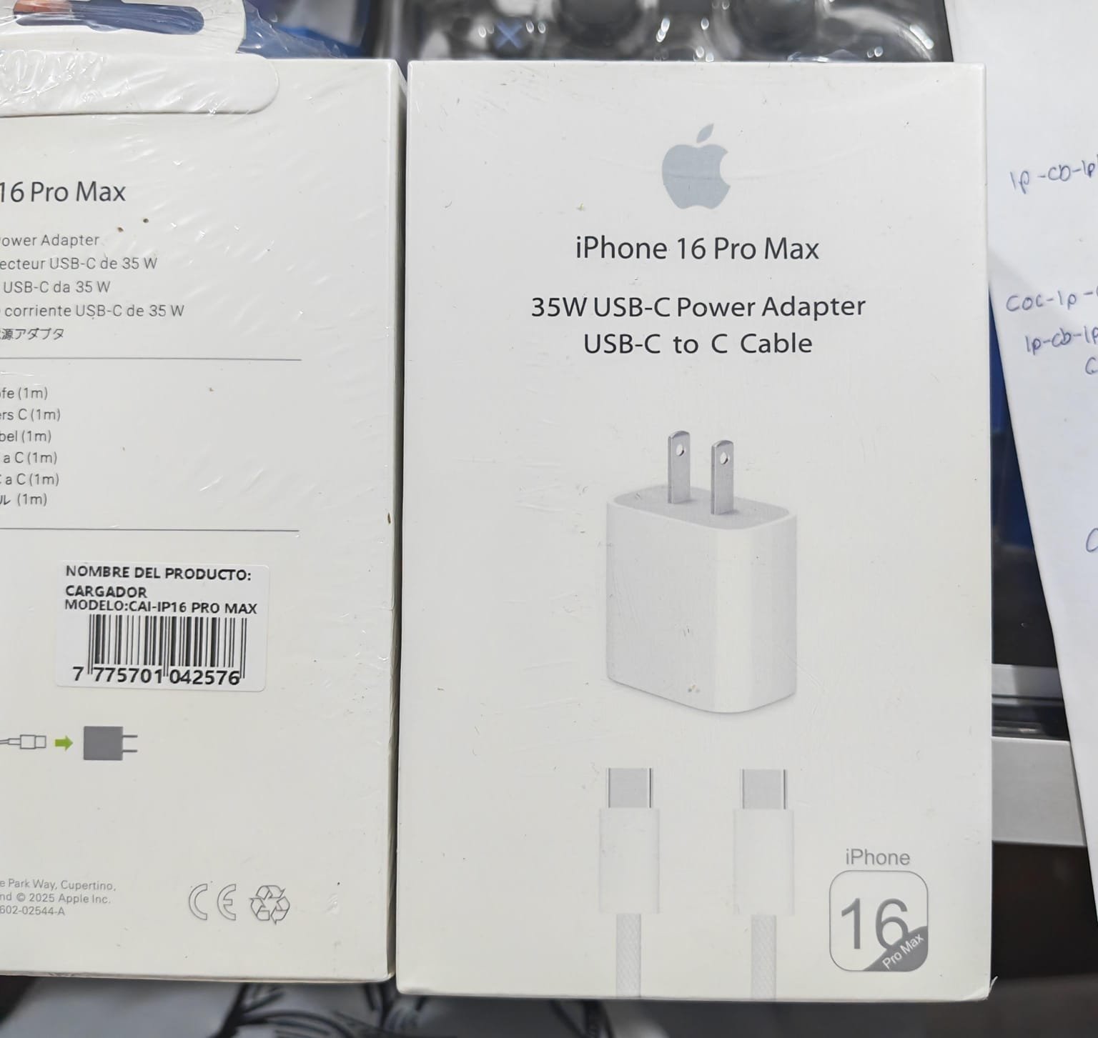 cargador iphone 16 pro max 35w caiip16promax
