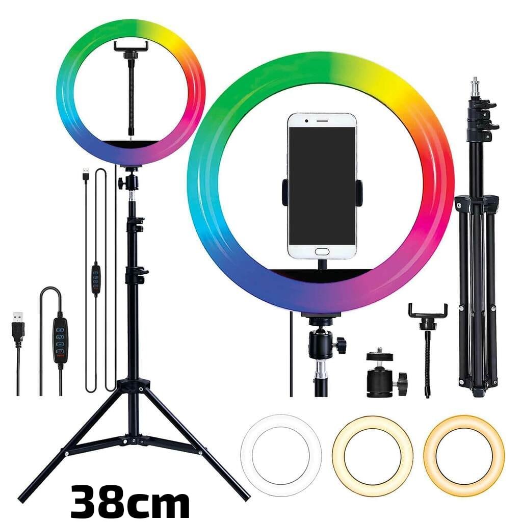 aro de luz 38cm aro de luz 38cm mas tripode