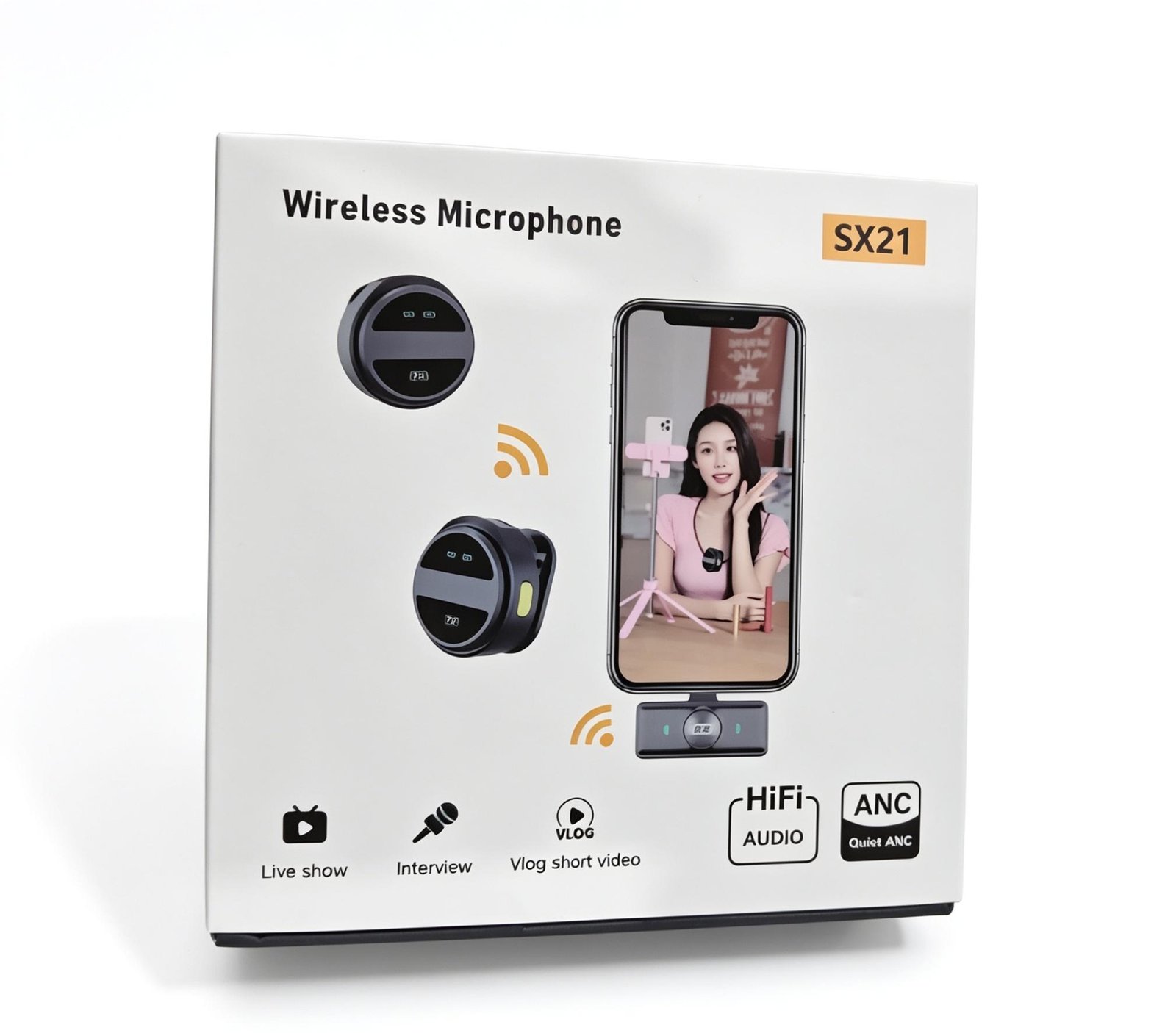 wireless microphone sx21 tipo boton