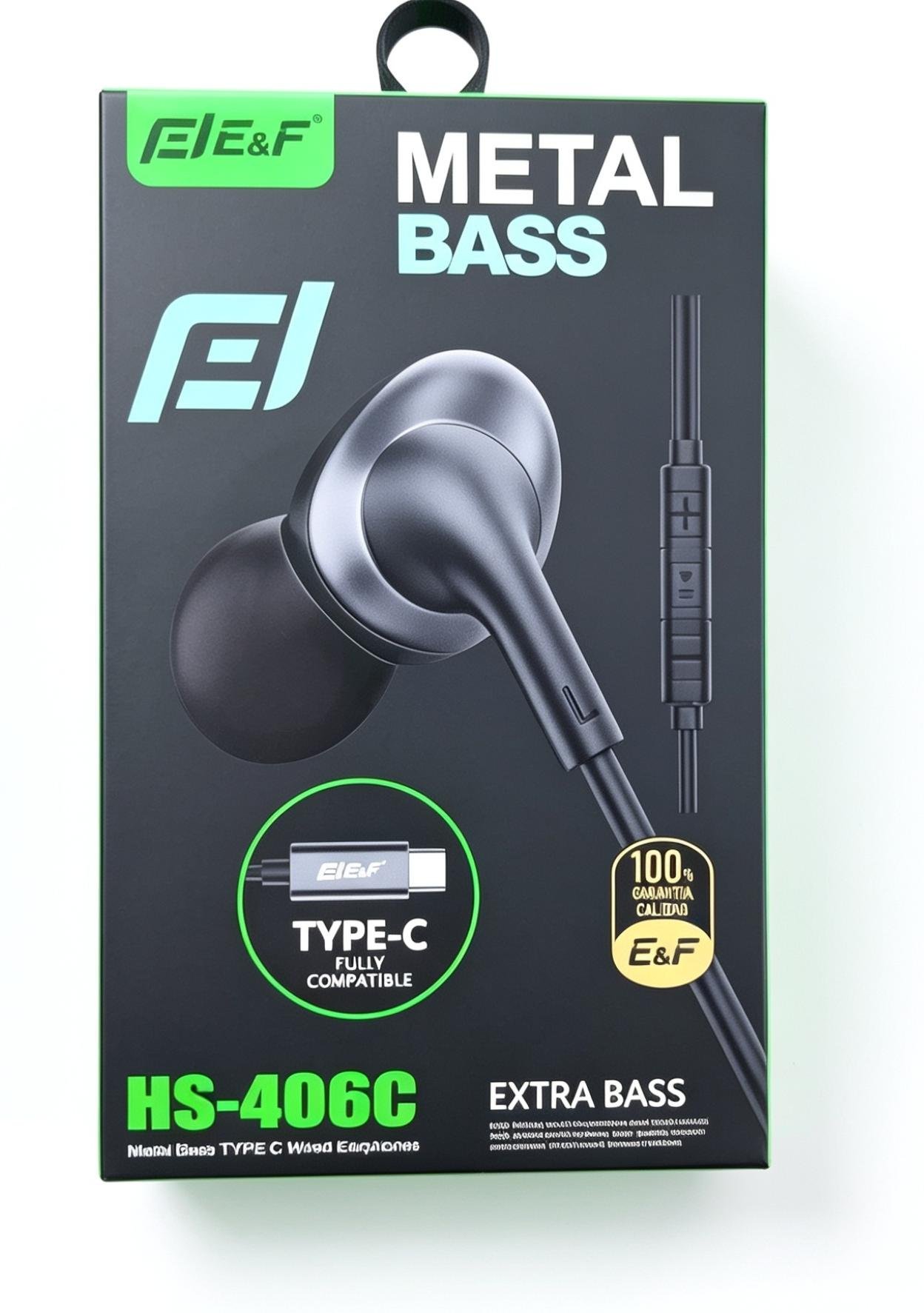 audifonos con cable entrada tipo c  eyf hs406c