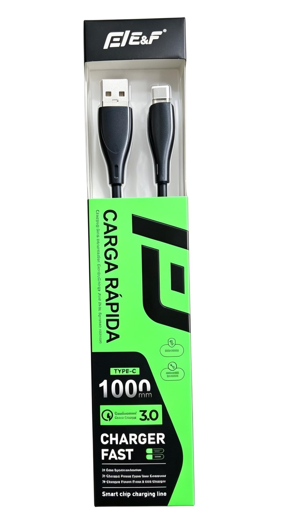 ls86 cabke tipo c a usb carga rapida 1000mm