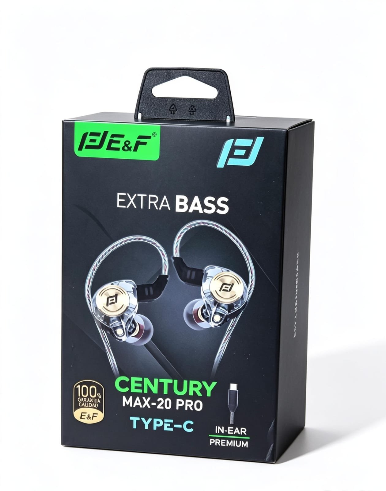 century eyf tipo c audifinos con cable max20 pro tipe-c