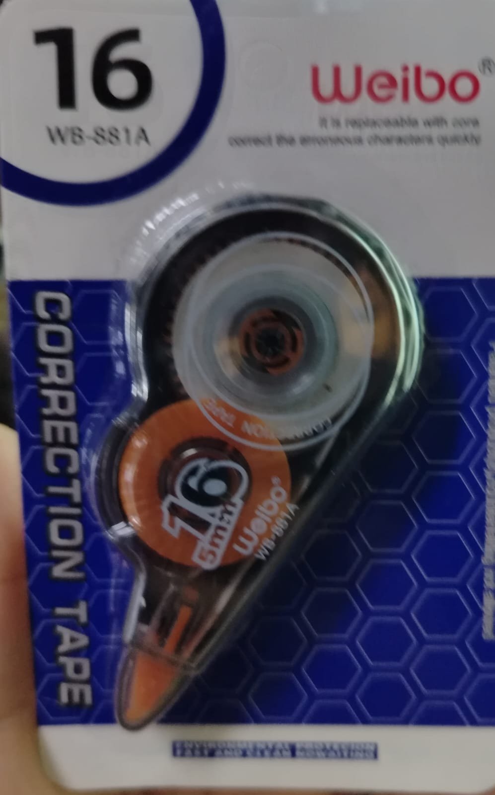 wb881a weibo corrector en cinta corrector