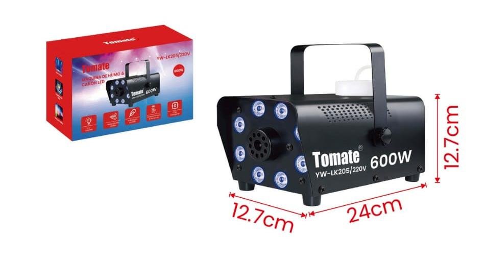 maquina de humo y cañon led ywlk205220v