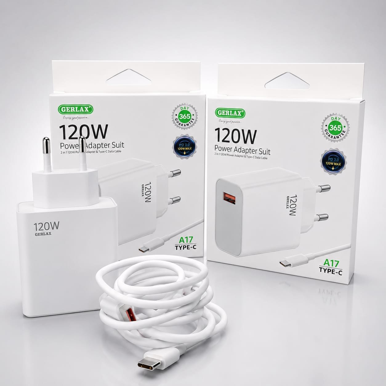 cargador gerlax 120w power adapter suit 120w gerlax pata redonda
