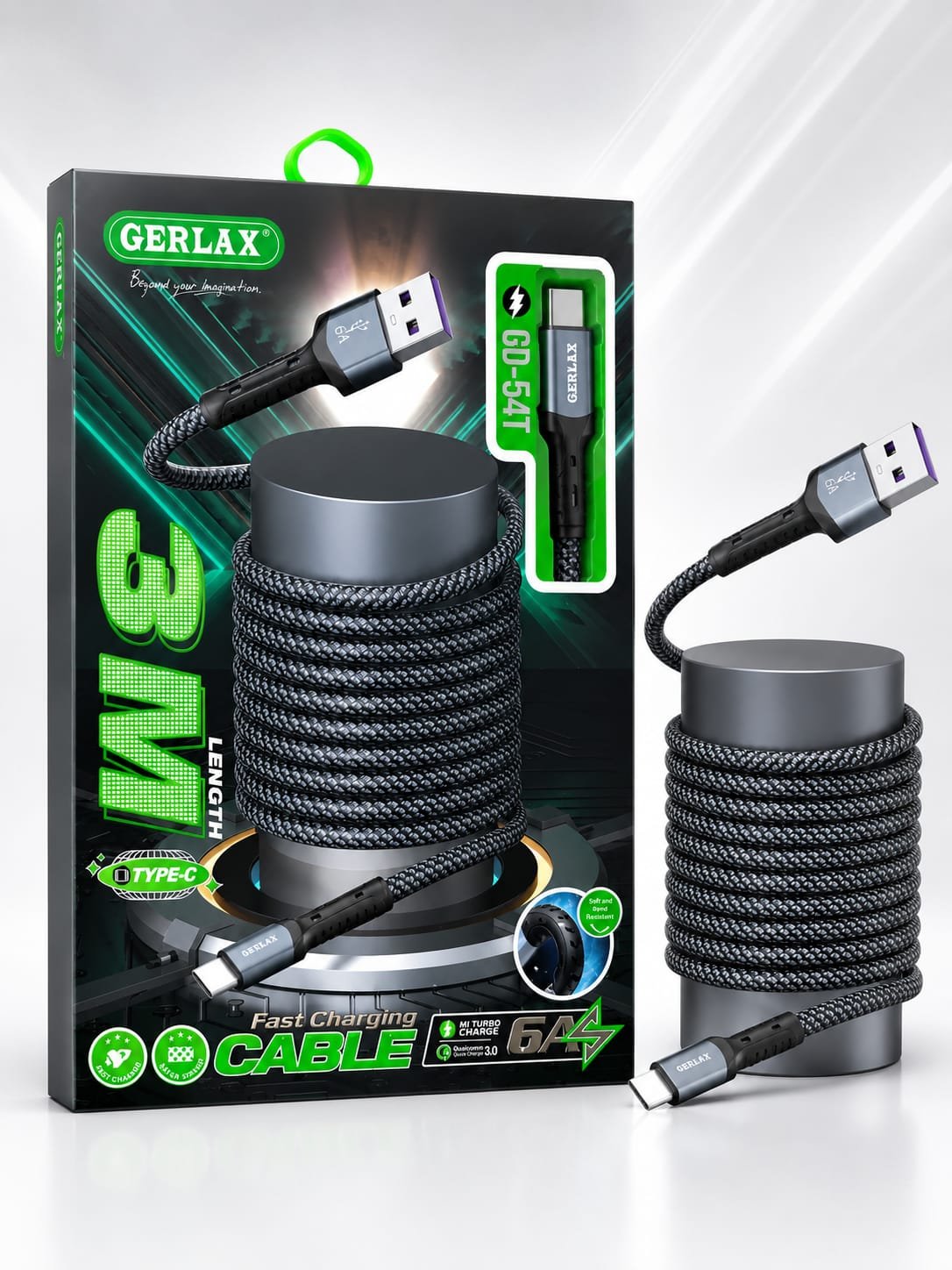 cable usb tipo c 3 metros gd54t 