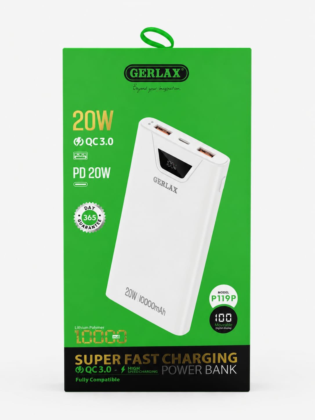 power bank gerlax p119p 20w gerlax