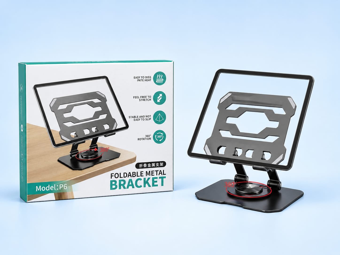 base metalica de celular o tablet P6 soporte metalico