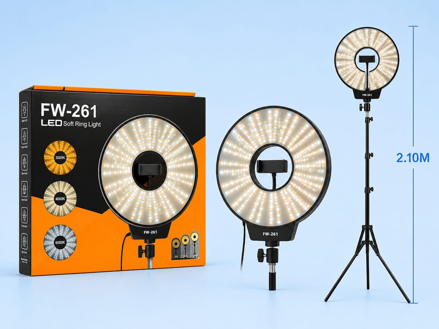aro de luz,luces blancas fw261