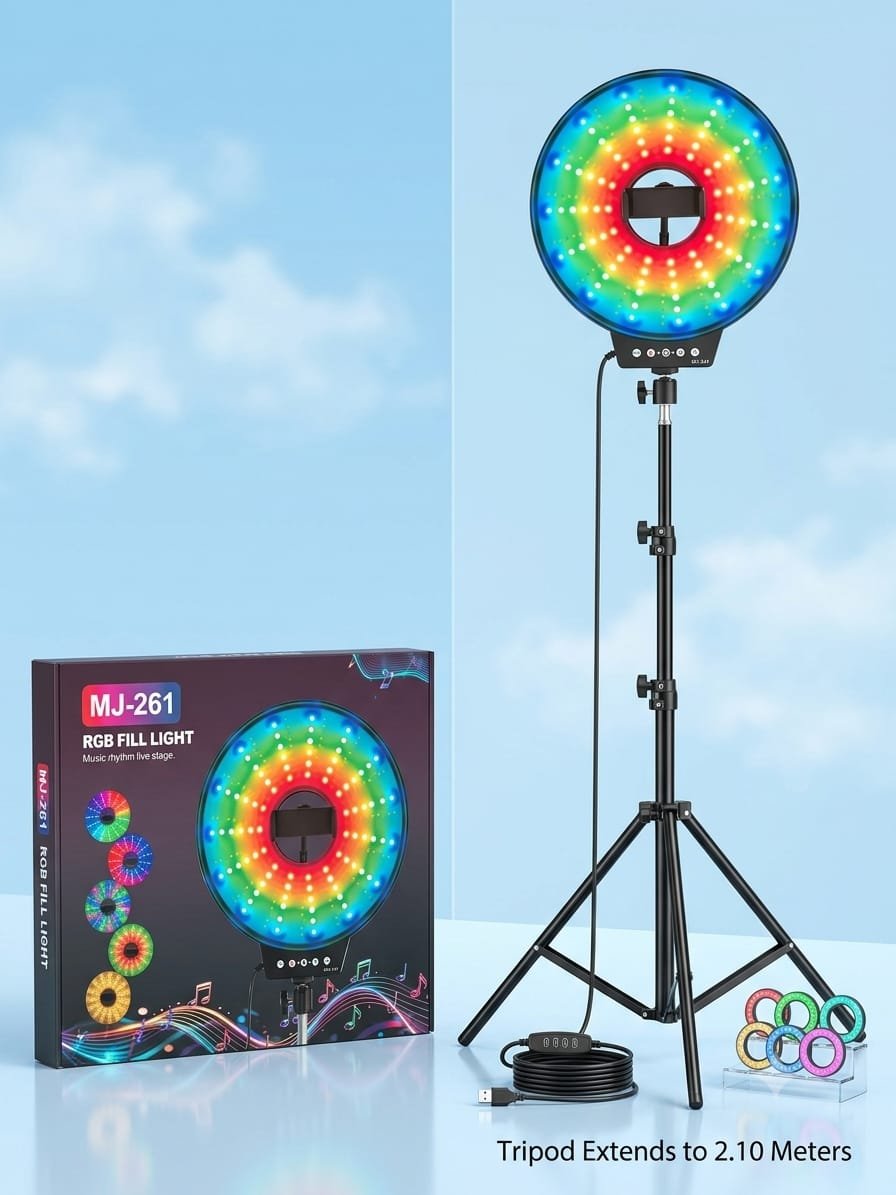 aro de luz rgb de colores mj261