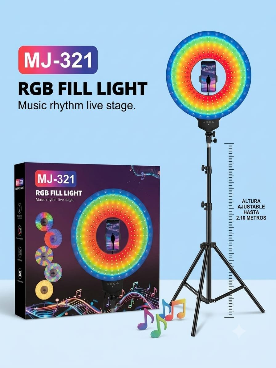 aro de luz rgb mj321