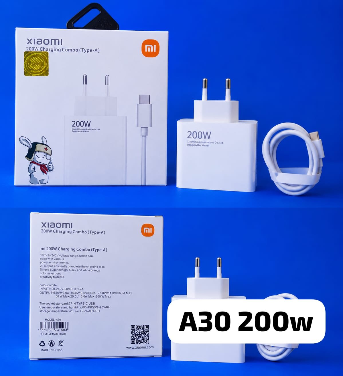a30 200w xiaomi 200w charging combo