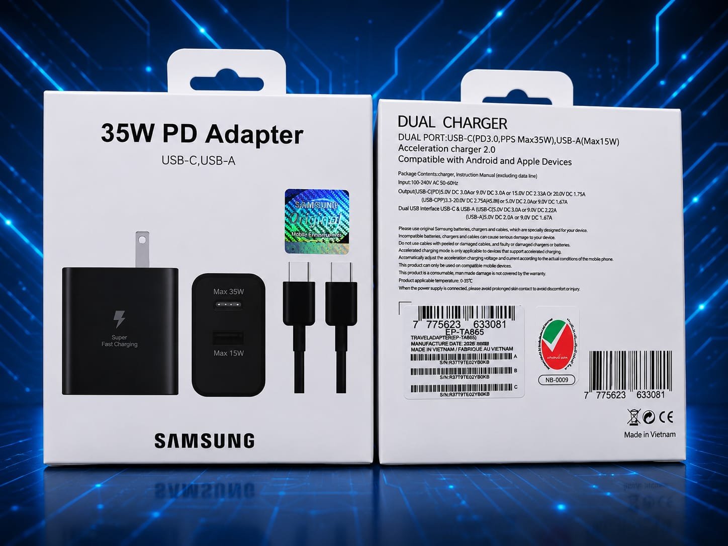 35w pd adapter usb 35w tipo c 15w