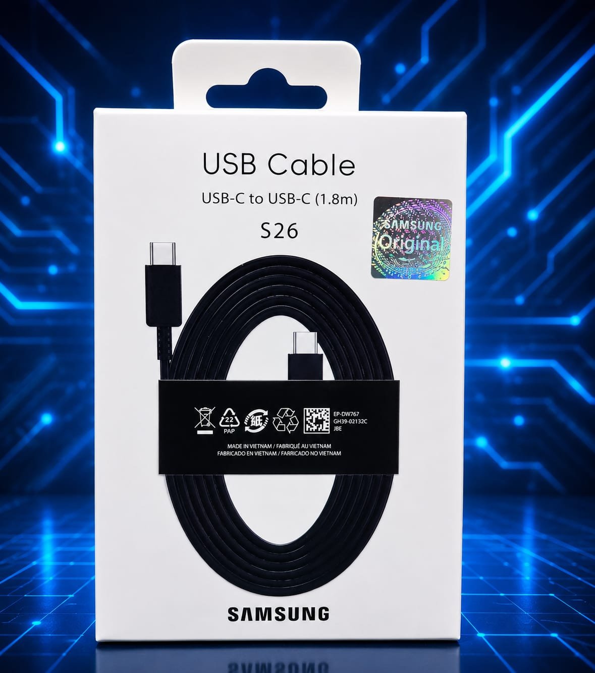 usb cable tipo c a c samsung 1.8 metros