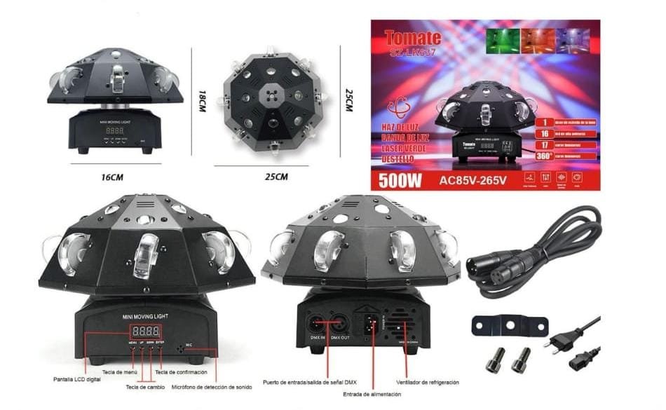 juego de luces profesional szlk637
