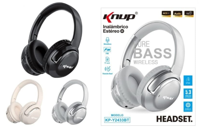 inalambrcio stereo casco knup Kpy2433bt