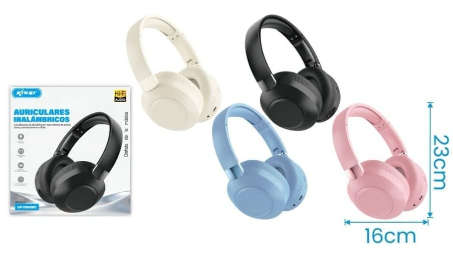 auriculares inalambricos knup kpy9105bt
