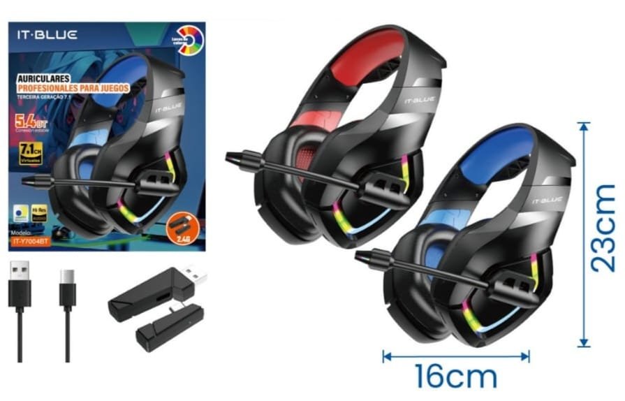 auriculares profesionales para juegos it blue Ity7004bt