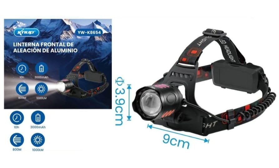 linterna led linterna de cabeza Ywk8654