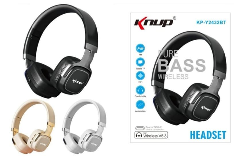 casco knup audifono casco knup Kpy2432bt