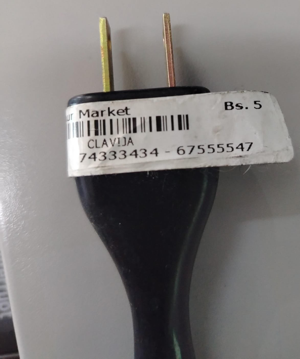 clabija normal economica negras de 5 clavija5 enchufe macho