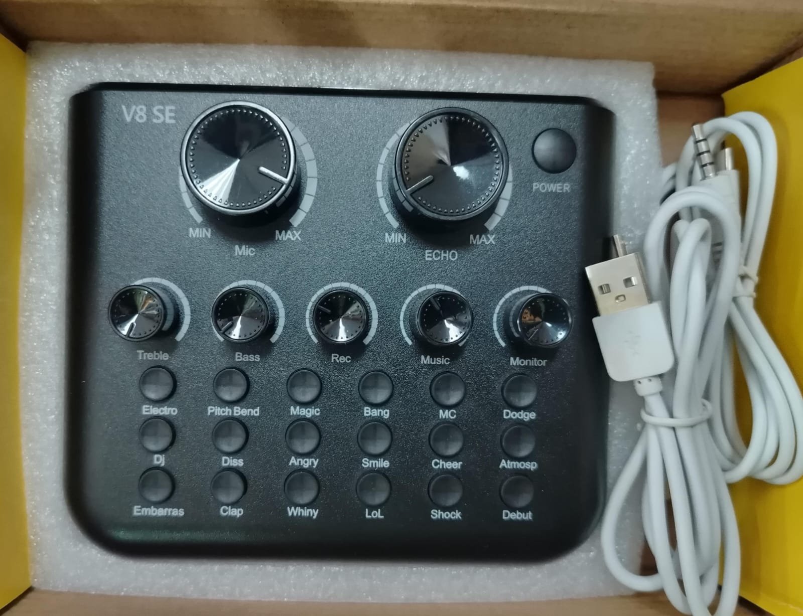 consola de sonido v8s 