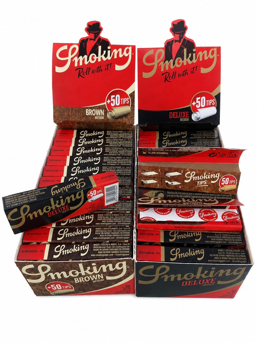 corto mas filtro smoking 1 1/4 mas filtro smoking deluxe brown 