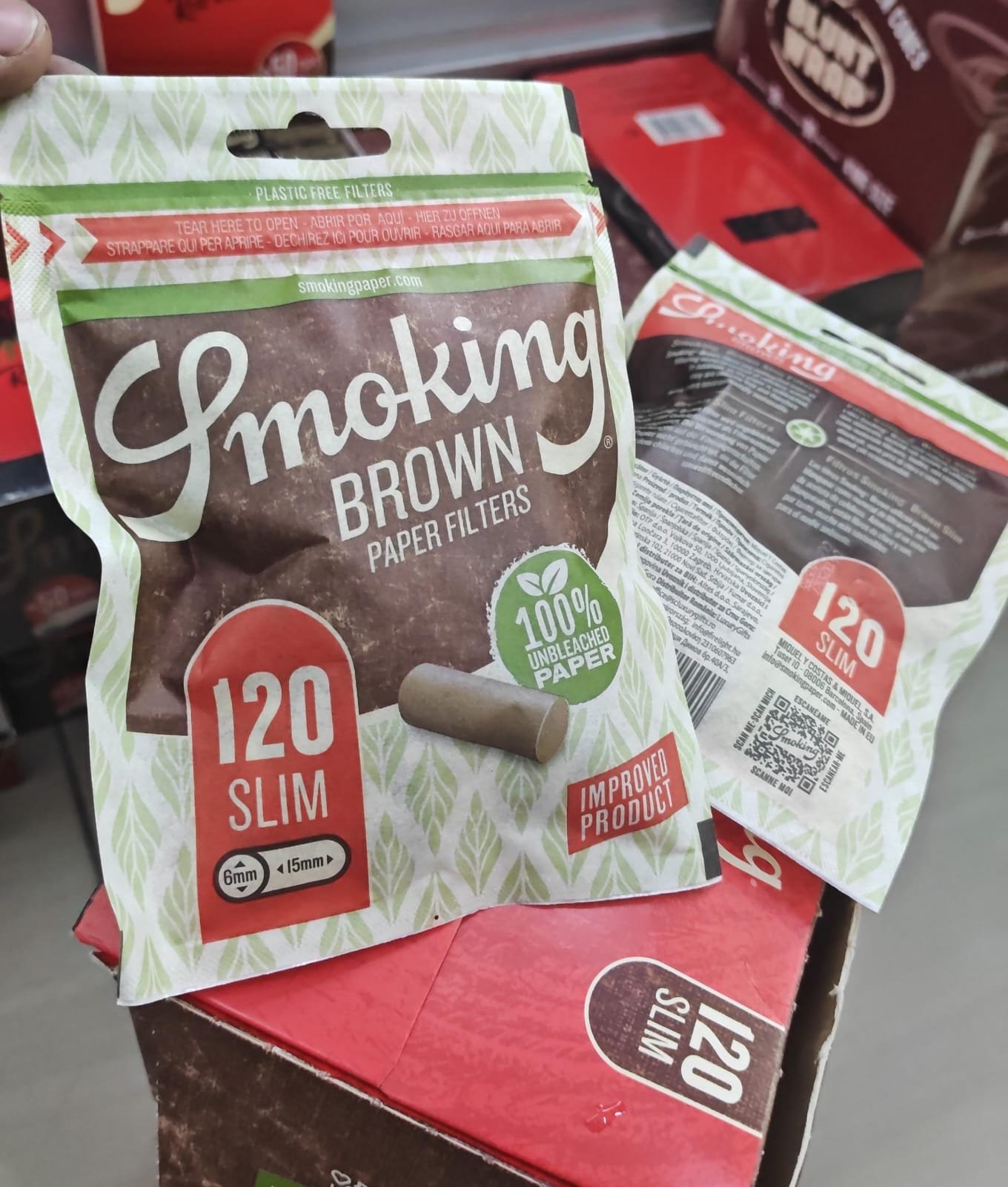 smoking brown paper filters filtro engomado smoking