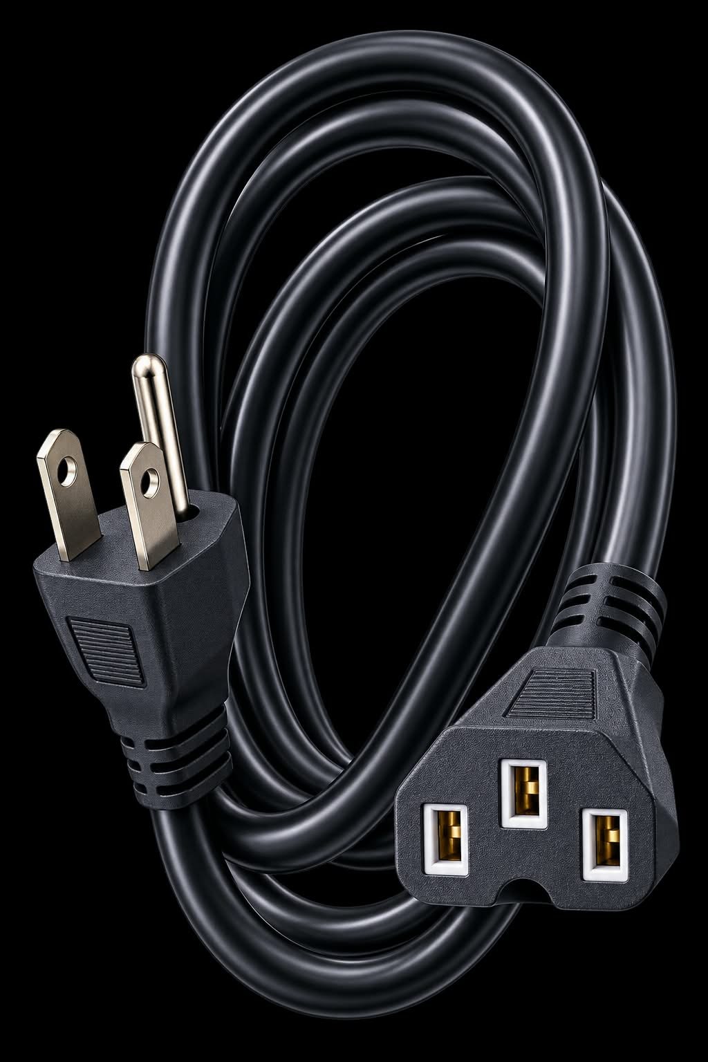 cable de alimentacion cuadrado 3 entradas cuadrado