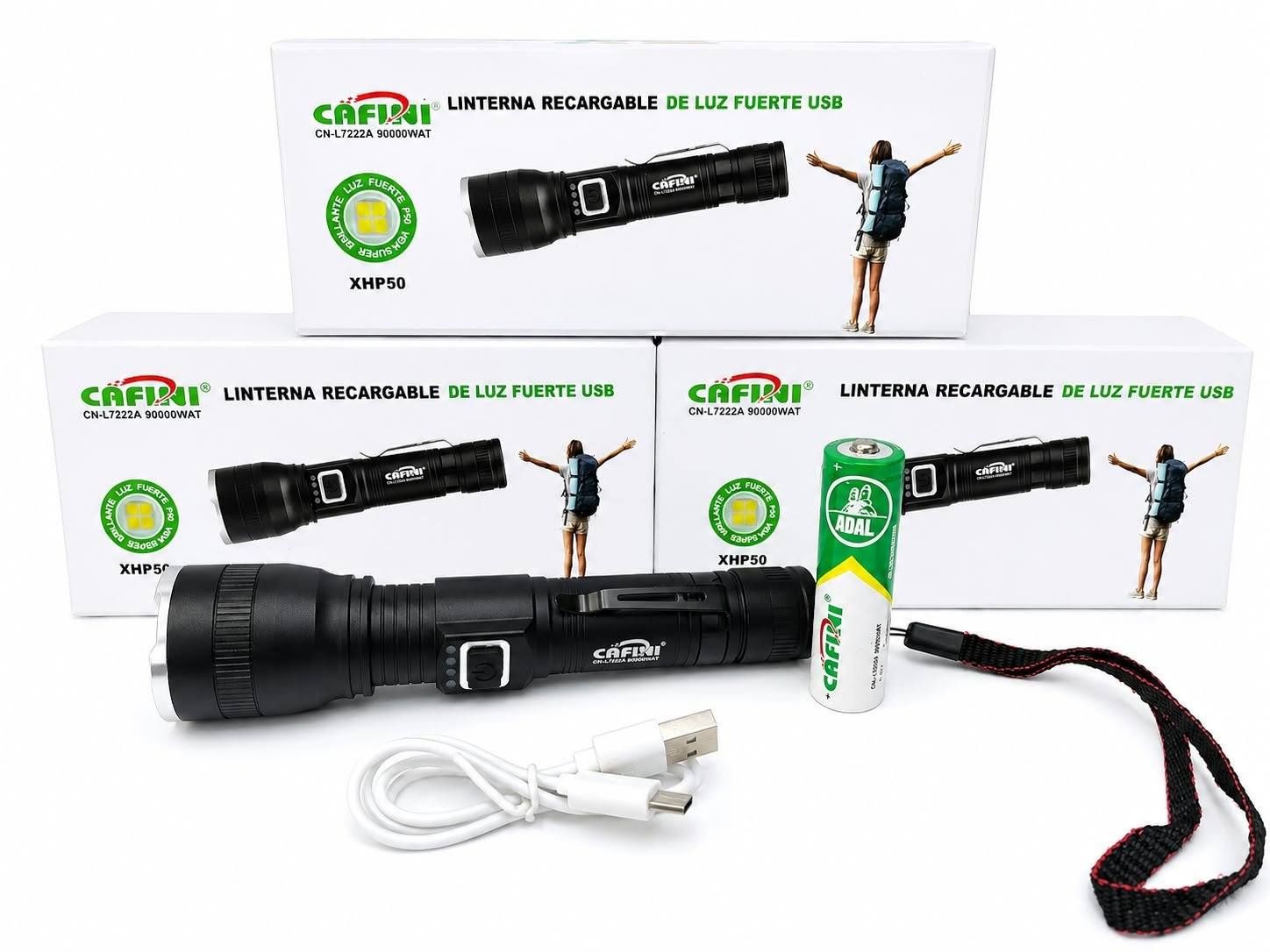 cafini linterna cdl7222a 90000wat