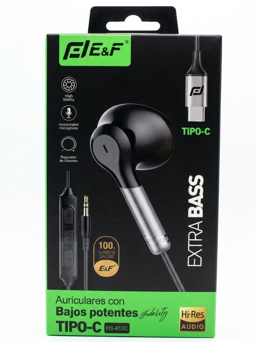 hs410c audifonos eyf extra bass tipo c