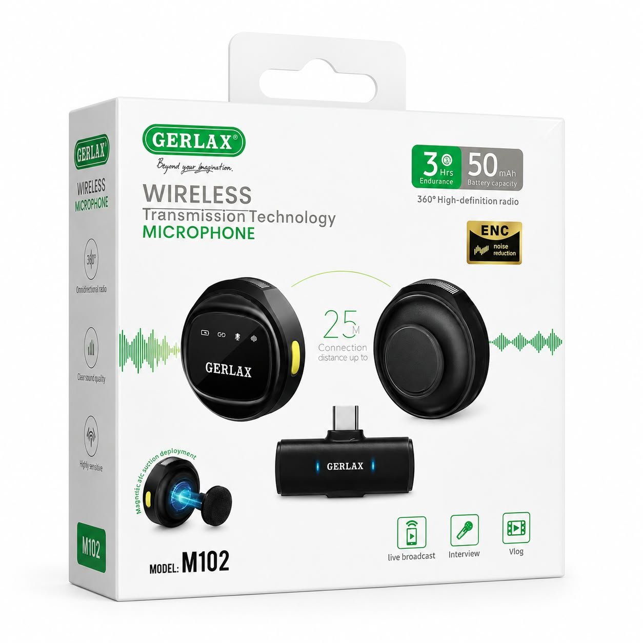 microfono doble gerlax m-102