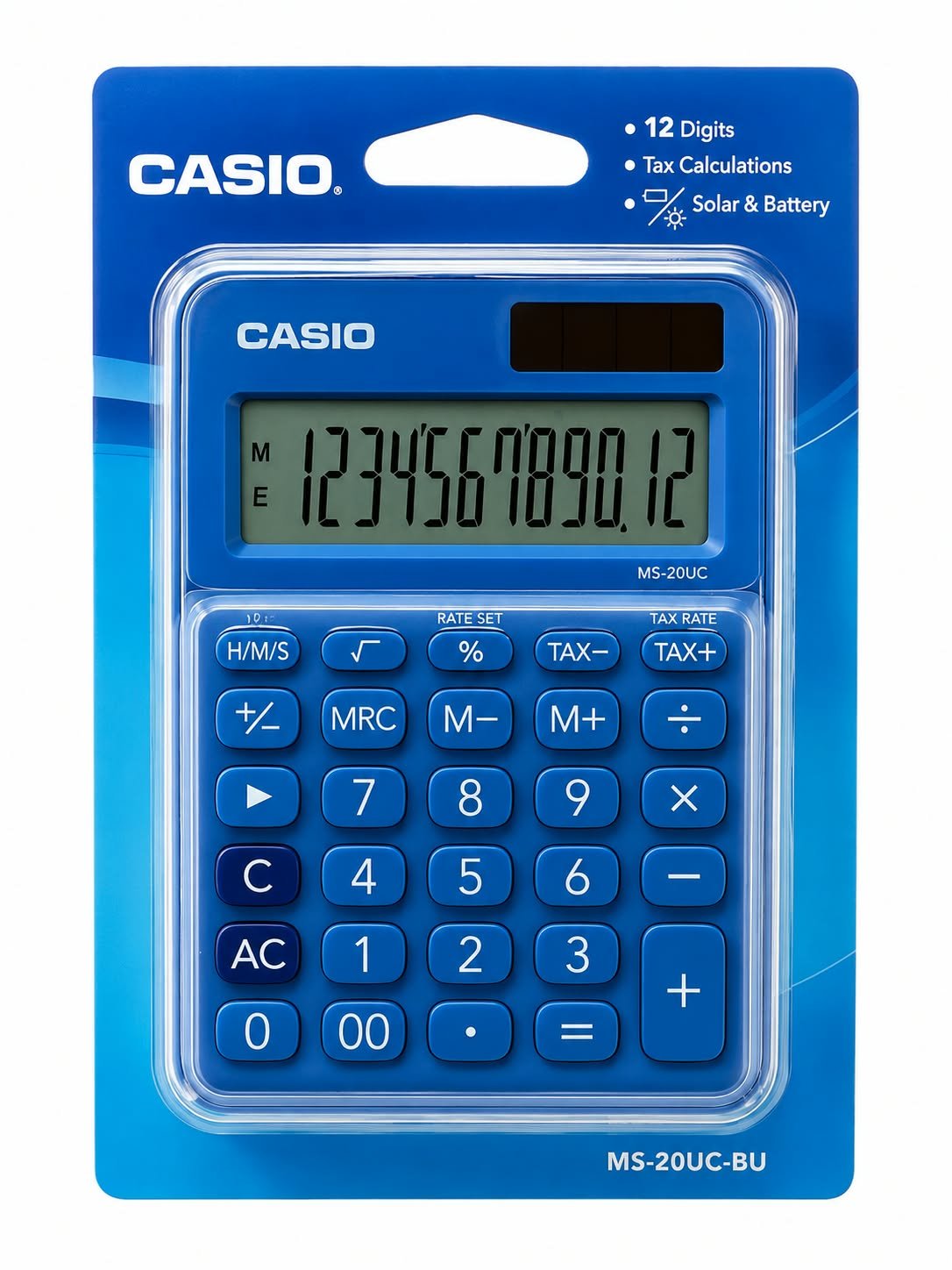 calculadora casio 12digitos Ms20ucbu