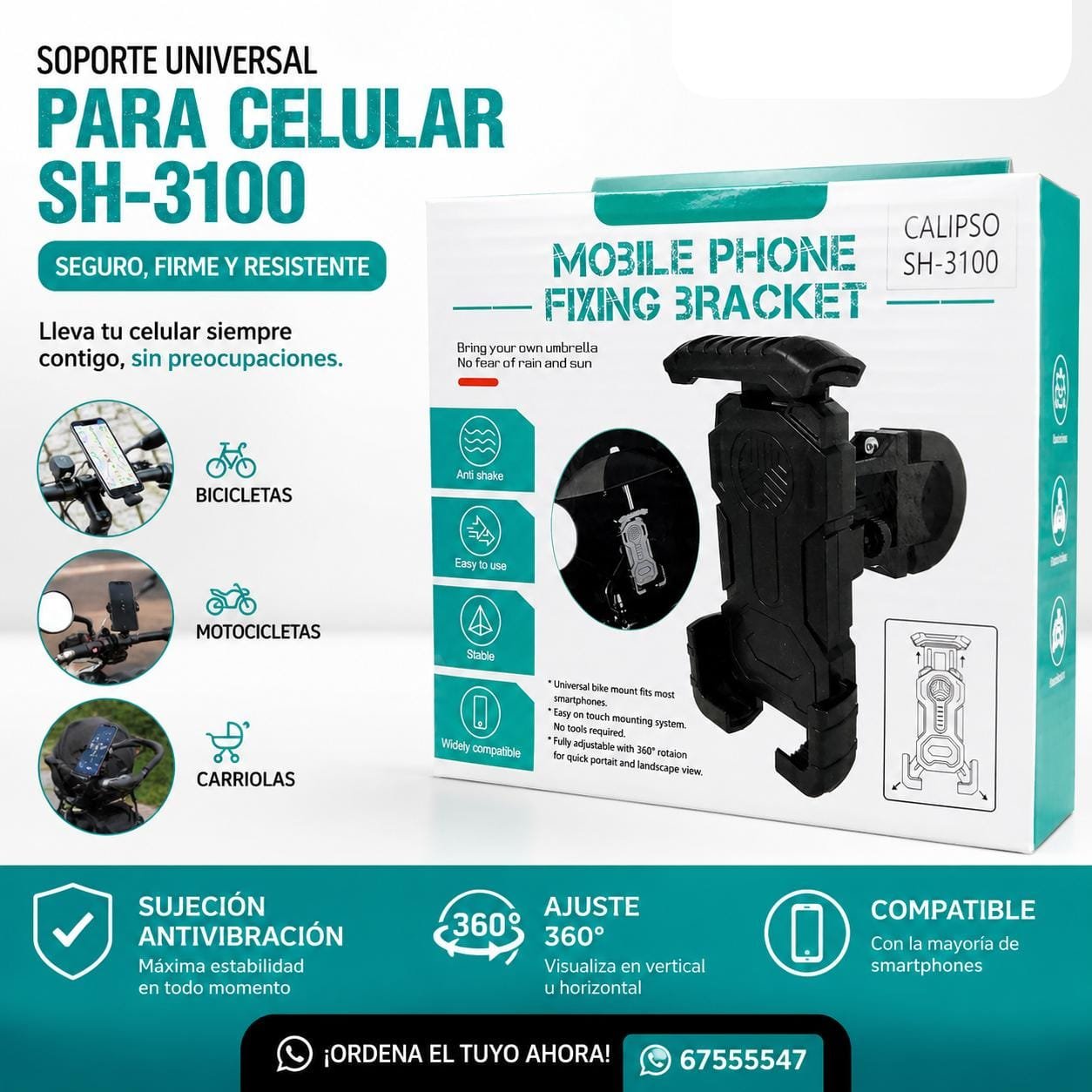 soporte de moto con paraguas Sh3100