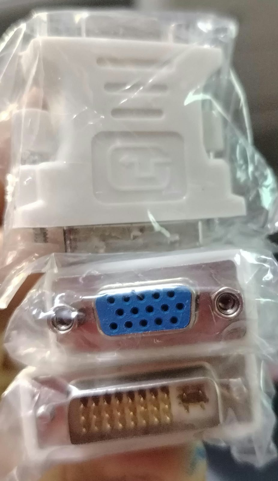 adaptador vga dvi vga union
