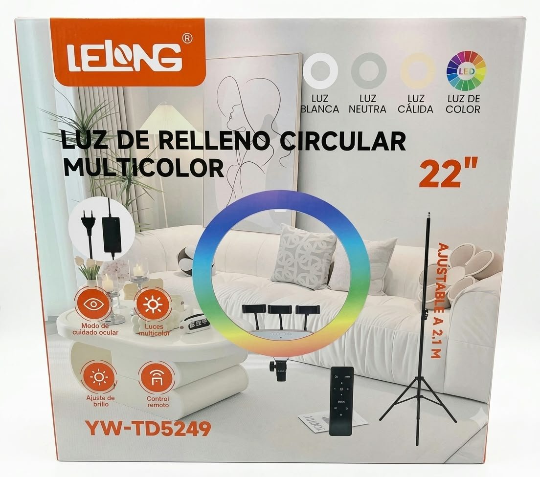 luz de rellono circular multicolor 22 pulgadas Ywtd5249