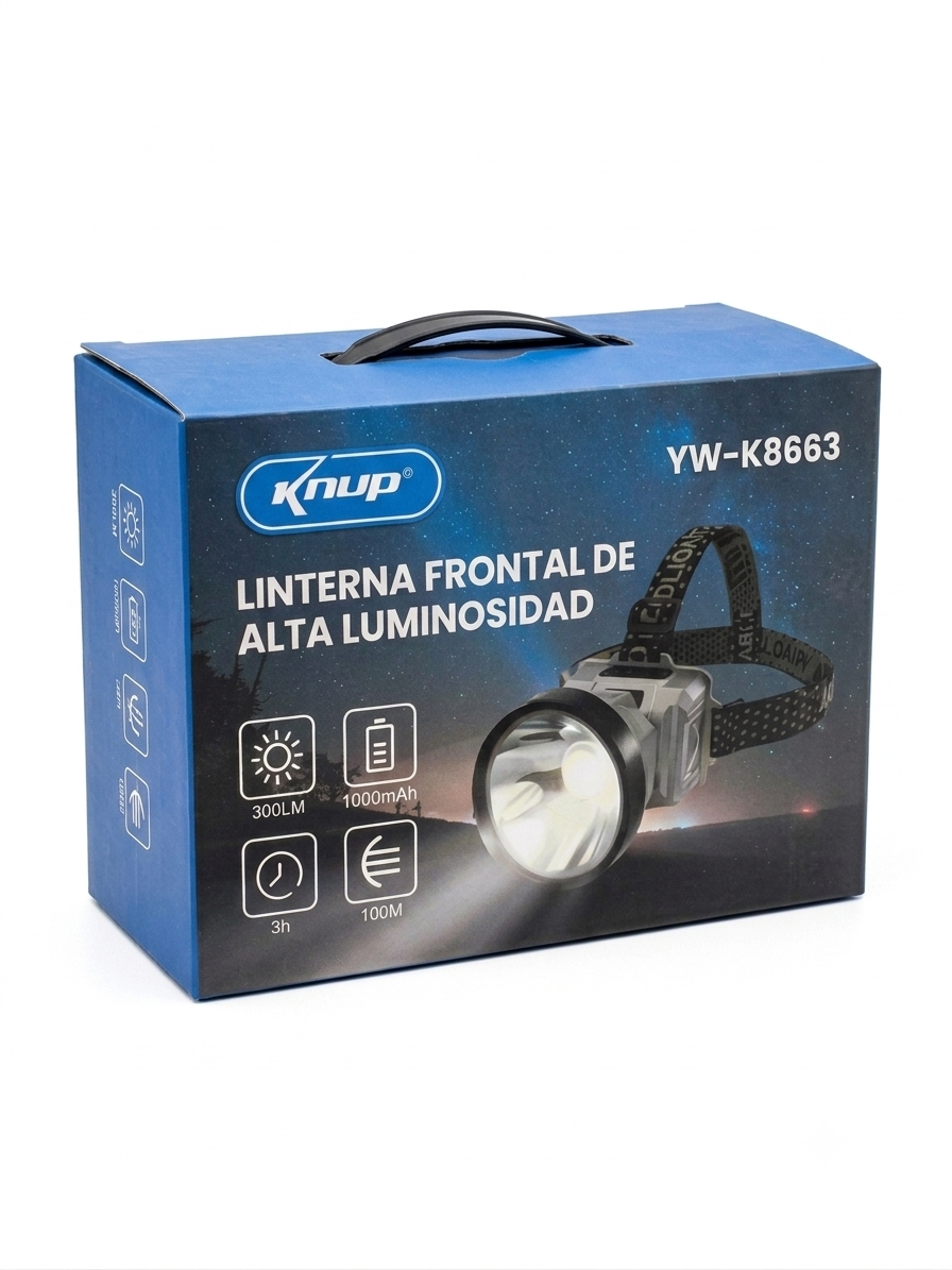 linterna frontal de alta luminosidad Ywk8663