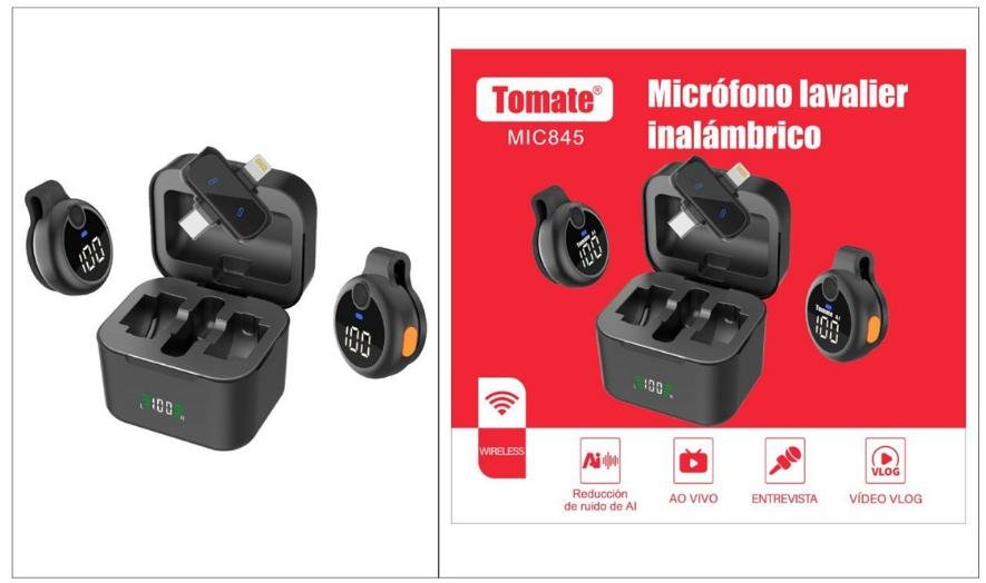 microfono doble de celular tomate Mic845