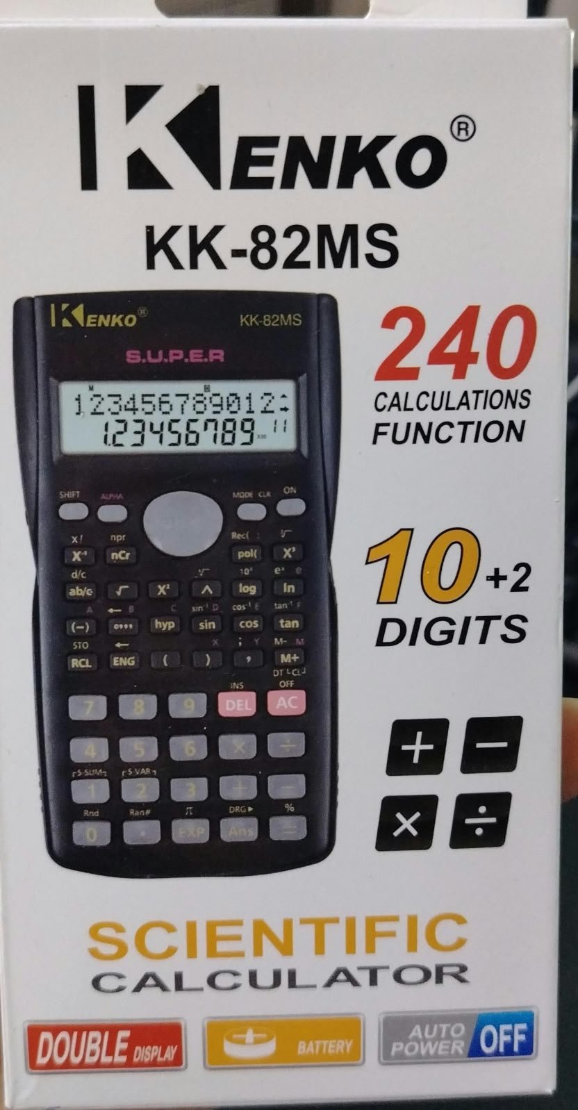 calculadora cientifica kenko Kk82ms