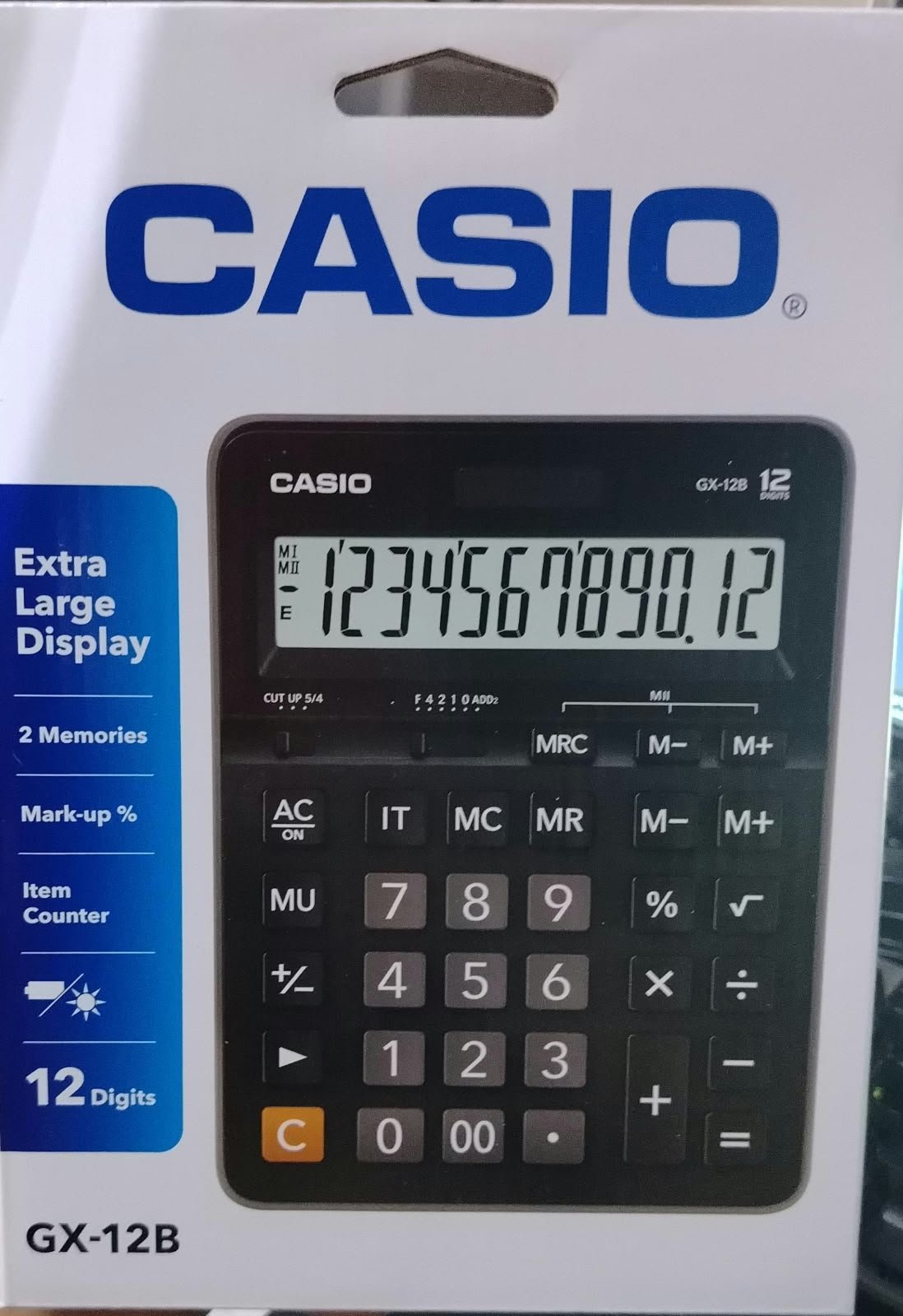 calculadora cassio grande Gx12b
