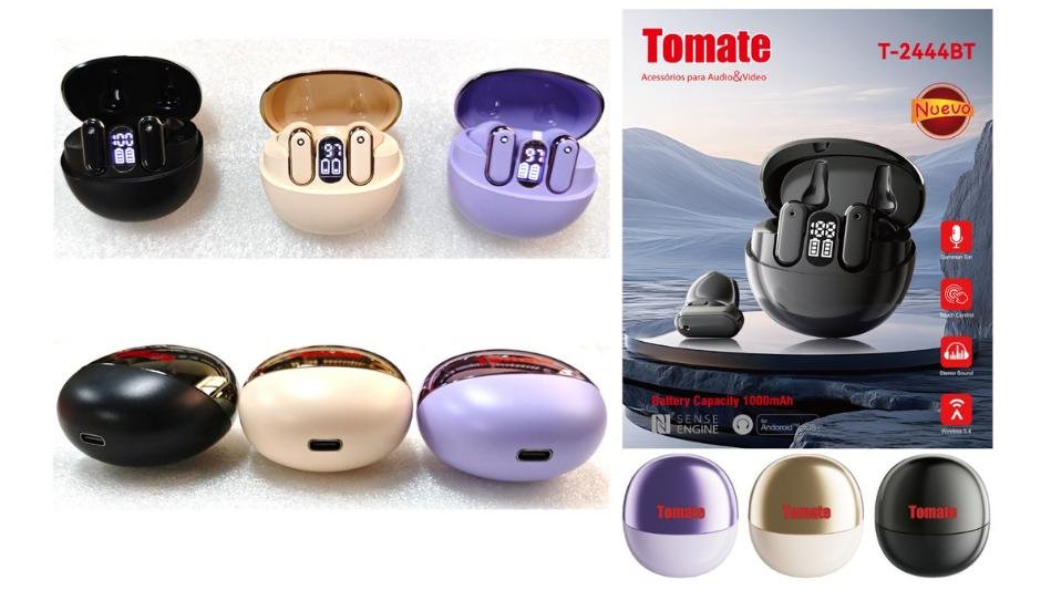audifonos tomate sin gomitas T2444bt