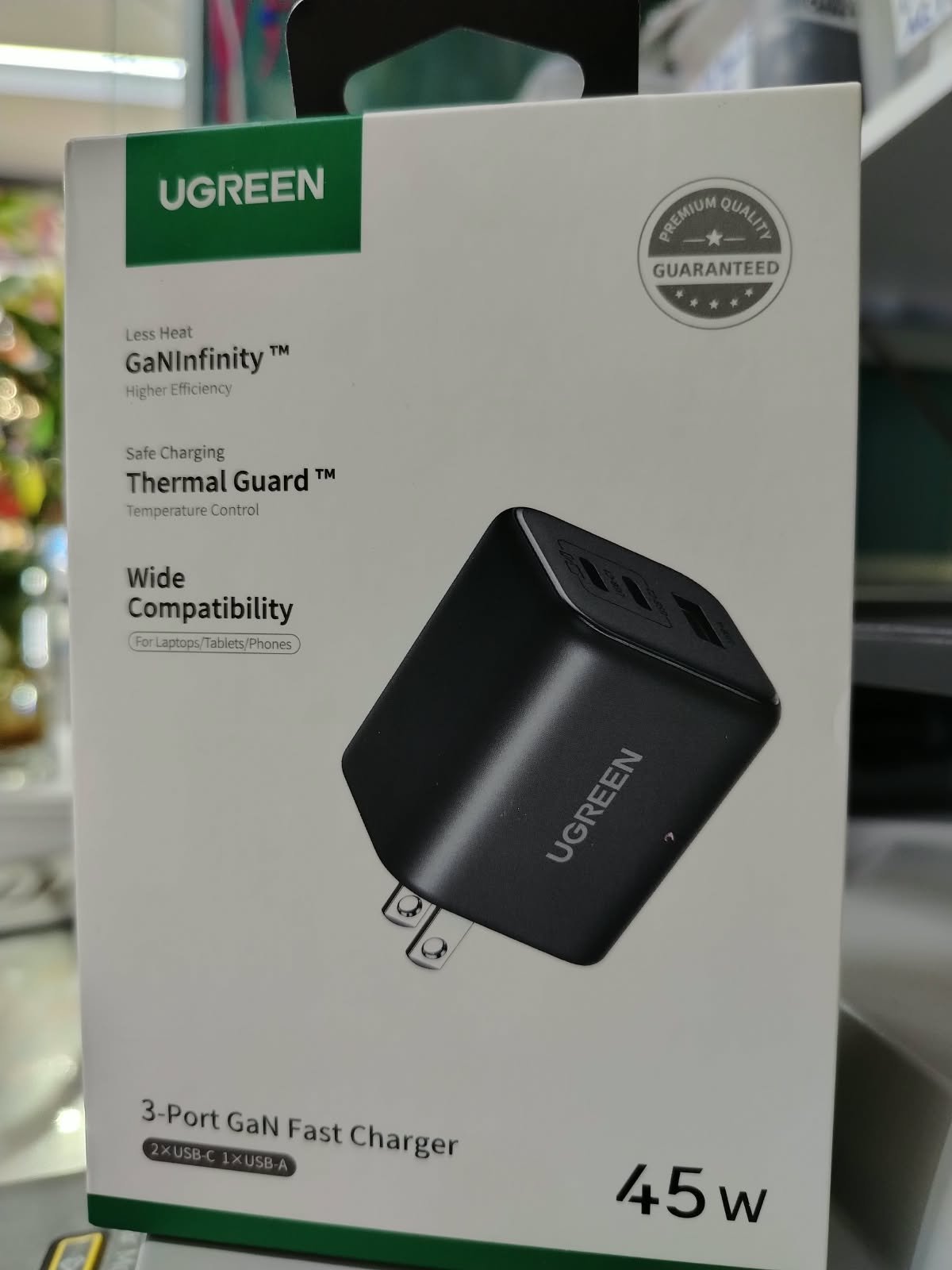 cubo ugreen 45w ugreen cubo 2 usb  c 1 tipio c X527